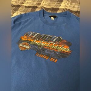 Blue Harley Davidson Florida Tee Shirt
